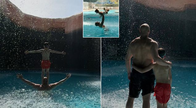 The action star this time in his fatherly state! Striking shots from Jason Statham