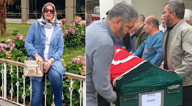 The funeral of teacher Ayla, who shielded her students, was handed over to her family.