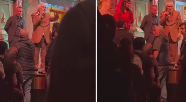 Mujdat Gezen, who argued with the audience before the show, became ill and was taken to the hospital.