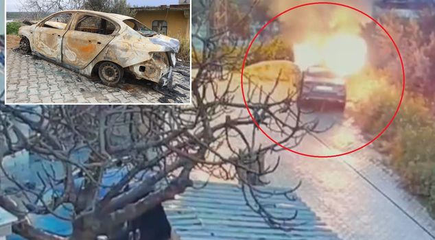 The person who turned their parked vehicle into ashes was the closest one.