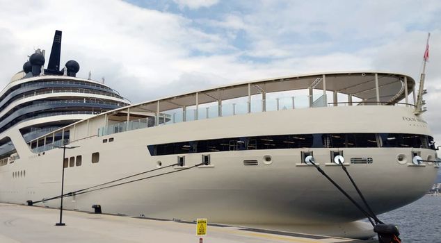 A ship worth 400 million euros arrived in Bodrum
