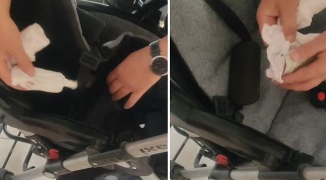 Beggar's 'stroller' trick caught by municipal police in Elazığ
