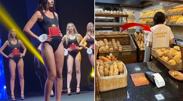 A model who represented Turkey in international competitions became a baker after not finding a job.