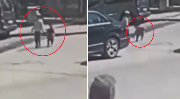 В Анкаре Якуп Джан, сбитый грузовиком, вырвался из рук деда.
