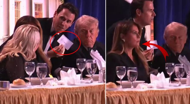 Was the attack at Trump's dinner staged? Card detail draws attention