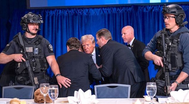 The White House blamed Democrats for the armed assassination attempt on Trump.