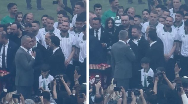 Big shock for Hacıosmanoğlu! He experienced a nightmare while giving a speech at the championship celebration.