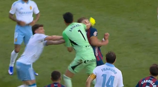 When he saw red, he punched the opposing team's captain.