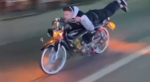 His move cost the motorcyclist dearly