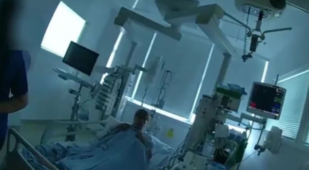 He killed his brother and took his valuables, and was arrested in his hospital bed.