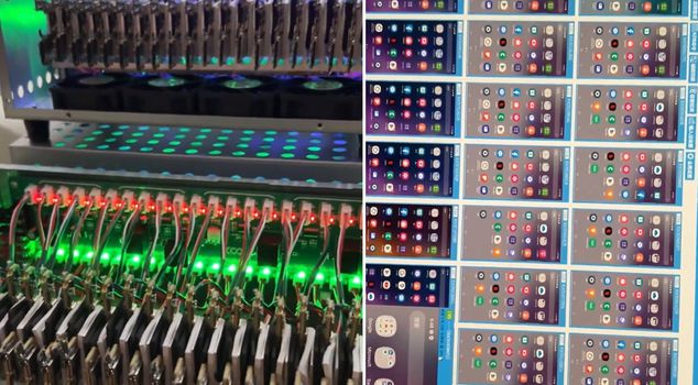 High school student's massive system! Built a fake interaction network with hundreds of phones
