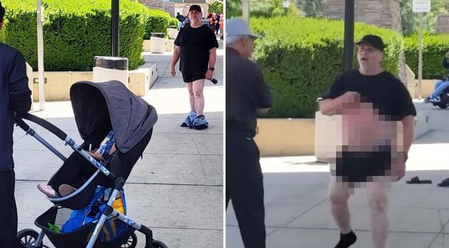 Shocking scene in the USA! Man exposed himself to a child, chaos ensued