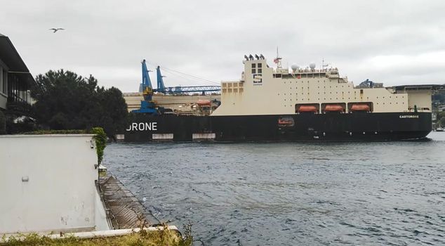 Ship traffic in the Bosphorus has been suspended in both directions.