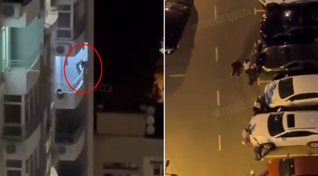 Forbidden love raid! Tried to escape from the balcony of a 20-story apartment building
