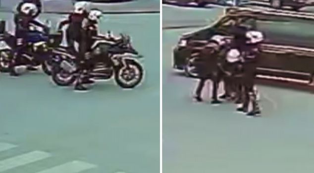 Yunus police officers saved a life with the Heimlich maneuver in traffic; the moment of intervention was captured on camera