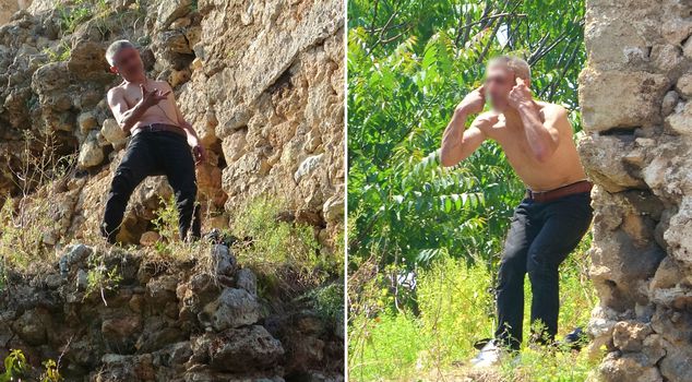 He climbed the walls to commit suicide, was convinced with soup! It's not his first incident.