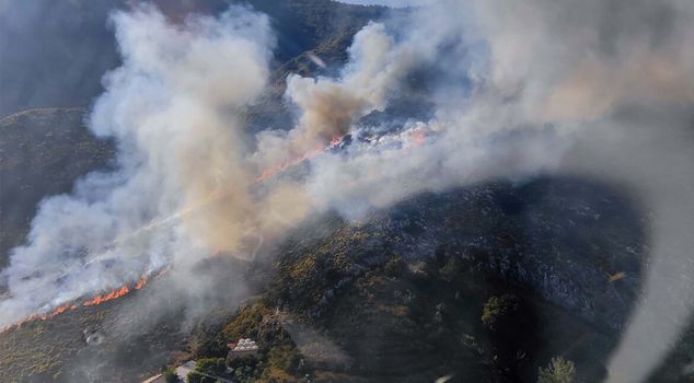 The forest fire in Marmaris has been brought under control.