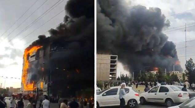 В Тегеране в результате пожара в торговом центре погибли 8 человек