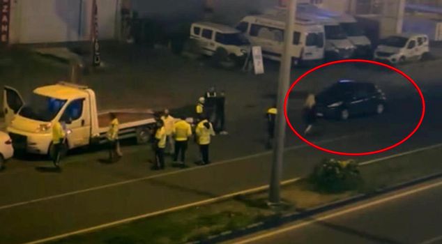 The woman who was caught by the police while driving under the influence of alcohol had a nervous breakdown.