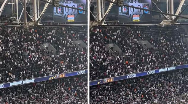 Beşiktaş fans stage controversial protest during derby