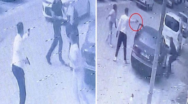 The suspect who wounded his enemy with a gun was caught hiding in the attic and arrested.