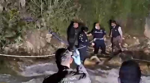 İsmail, a mentally disabled individual who entered the waterfall to cool off, drowned.