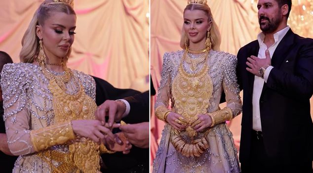 Van businessman married a social media influencer! Bride couldn't move due to jewelry.