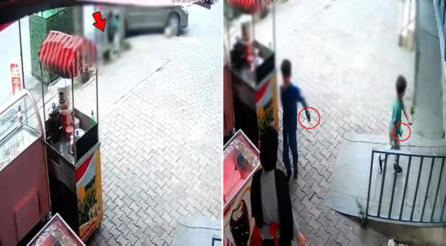 What kind of children are these! First they stabbed the cat, then they threatened the shopkeeper.