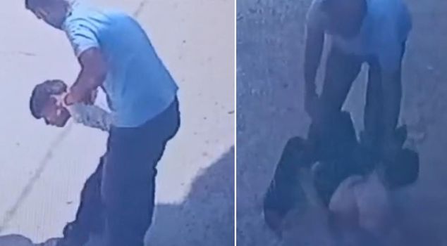 A man who beat his son hospitalized 2 children! He was detained after families complained.