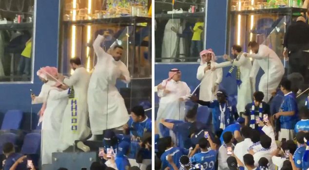 جماهير النصر هاجمت مدرجة كبار الشخصيات في الهلال بالعصي