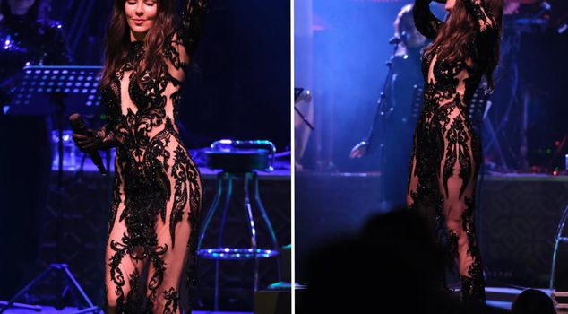 Defne Samyeli's new stage costume pushes the boundaries.