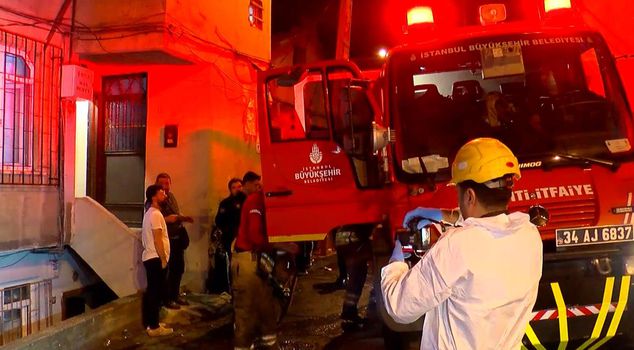 Life market among the flames: 4 people, including 2 children, seriously injured in Eyüpsultan