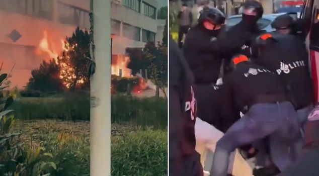 أزمة اللاجئين في هولندا! 110 شاباً أقلبوا المدينة رأساً على عقب