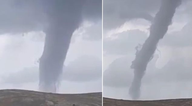 ذعر إعصار عملاق في إزمير! عانى المواطنون من خوف كبير