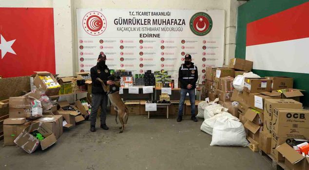 Massive operation in Kapıkule: Millions of liras worth of smuggled goods and drugs seized