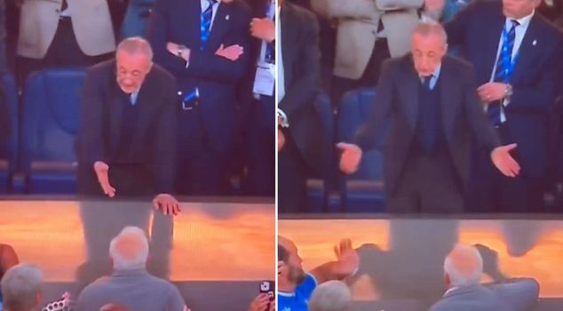 رئيس ريال مدريد فلورنتينو بيريز يواجه لافتة مثيرة! الوضع أصبح متوترًا فجأة