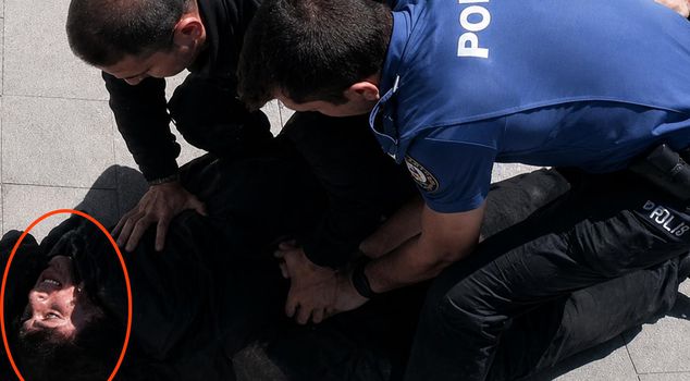 The moment the attacker who martyred two police officers in Çorlu was caught on camera