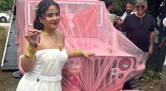 She restored the only two scrap jeeps in the world and made them a dowry gift.