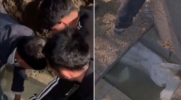 Image from Turkey! A strange incident at the cemetery: They removed the body from where it was buried.