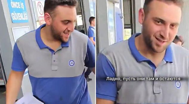 The Russian woman who wanted to mock TÜVTÜRK staff was caught off guard.