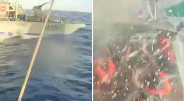 The Israeli Sumud Fleet rammed the boat, connection lost.