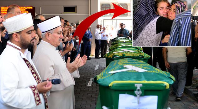 تم دفن 5 أشخاص ذُبحوا في مرسين! تحولت الدموع إلى سيول