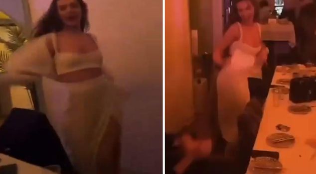 Melisa Döngel had a great time, her dance performance attracted attention