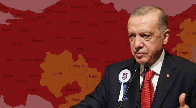 Fertility map of Turkey! There is only one province that will make President Erdogan smile.
