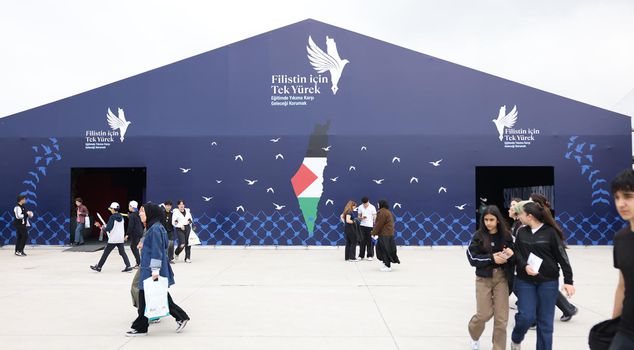 8. Call for awareness for Gaza at the Ethnospor Culture Festival