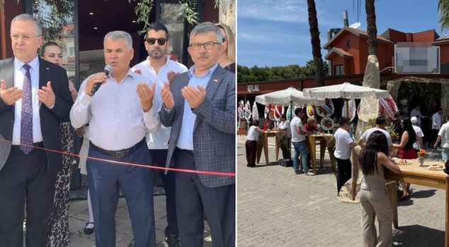 There is an explanation from the imam who prayed at the opening of a tavern: I seek forgiveness from Allah