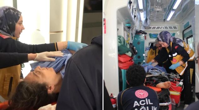 A woman was seriously injured after being electrocuted by a milking machine in Aksaray.