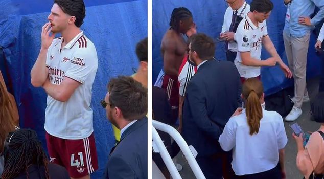 Declan Rice was devastated seeing his former team get relegated.