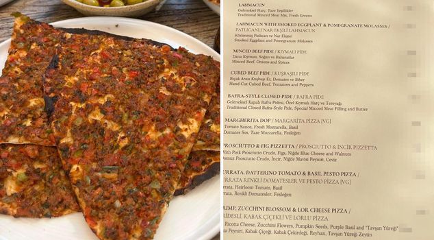 Peak opportunism! They're selling a single lahmacun for 450 Turkish liras.