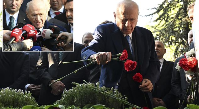Bahçeli visited Türkeş's grave! The 'holiday message' response drew attention